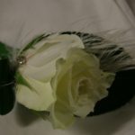 Buttonhole - Rose with Feather